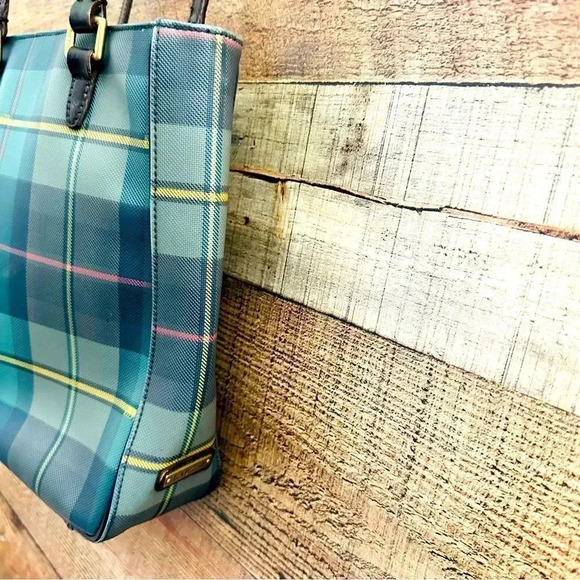 Rare Y2K Vintage Ralph Lauren Coated Canvas Leather Shoulder/Tote Bag - Picture 6 of 13